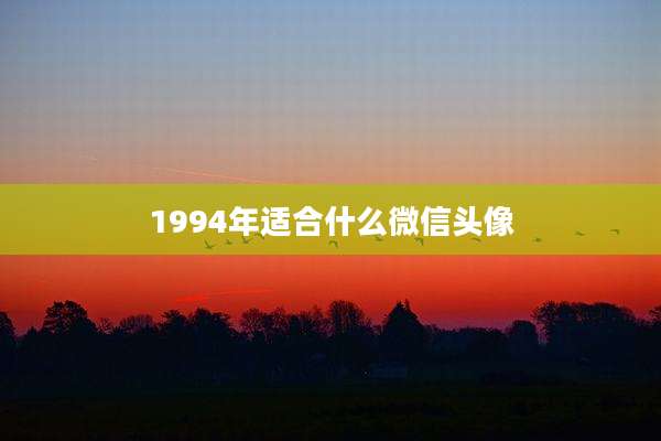 1994年适合什么微信头像