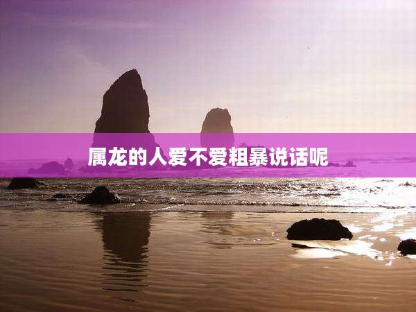 属龙的人爱不爱粗暴说话呢