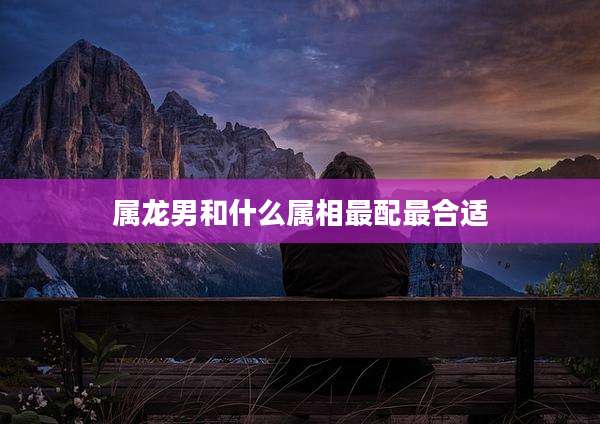 属龙男和什么属相最配最合适