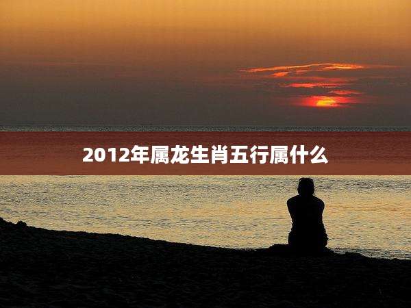 2012年属龙生肖五行属什么