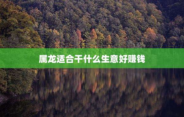 属龙适合干什么生意好赚钱