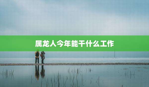 属龙人今年能干什么工作