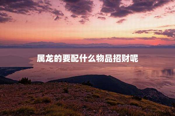 属龙的要配什么物品招财呢