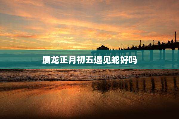 属龙正月初五遇见蛇好吗