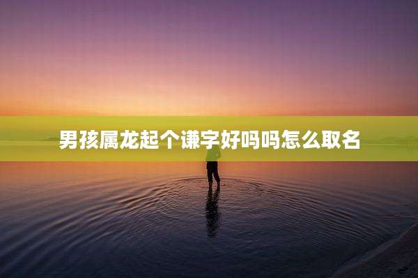 男孩属龙起个谦字好吗吗怎么取名