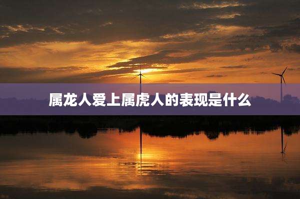 属龙人爱上属虎人的表现是什么