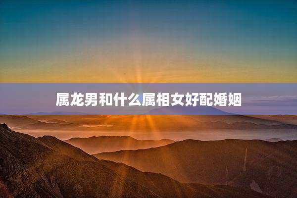 属龙男和什么属相女好配婚姻
