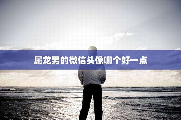 属龙男的微信头像哪个好一点