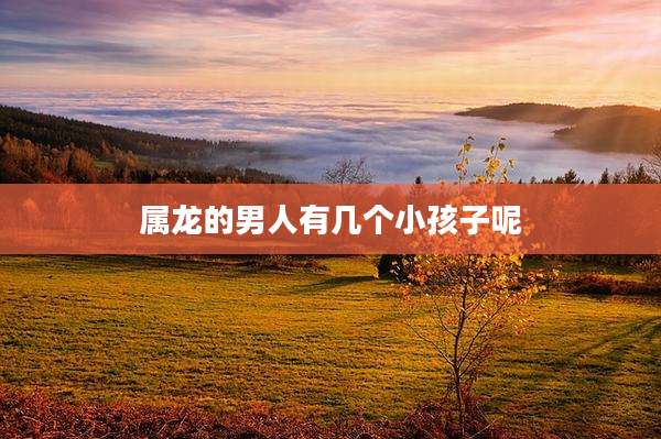 属龙的男人有几个小孩子呢