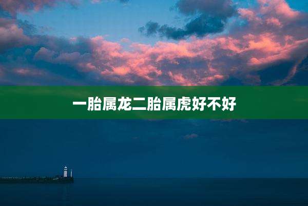 一胎属龙二胎属虎好不好