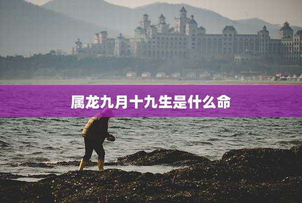 属龙九月十九生是什么命