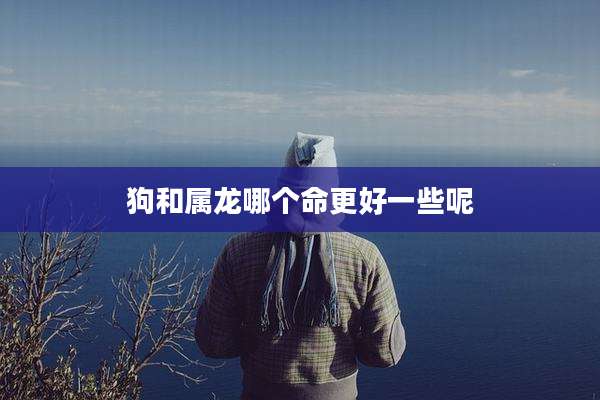 狗和属龙哪个命更好一些呢