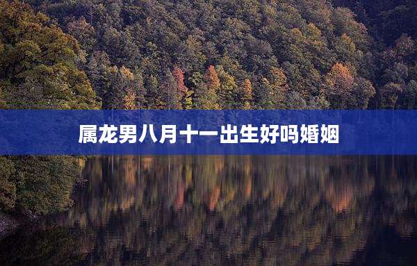 属龙男八月十一出生好吗婚姻