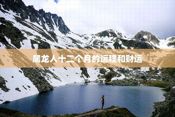 属龙人十二个月的运程和财运