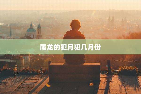 属龙的犯月犯几月份