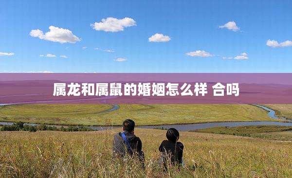 属龙和属鼠的婚姻怎么样 合吗