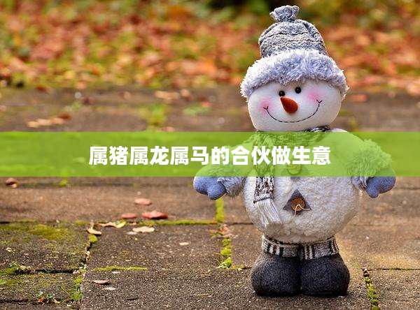 属猪属龙属马的合伙做生意