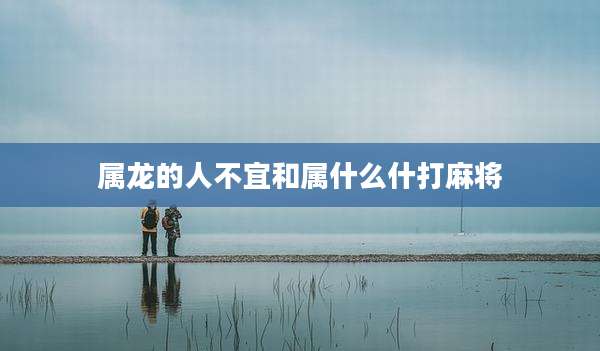 属龙的人不宜和属什么什打麻将