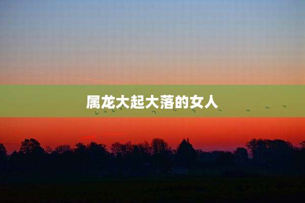 属龙大起大落的女人