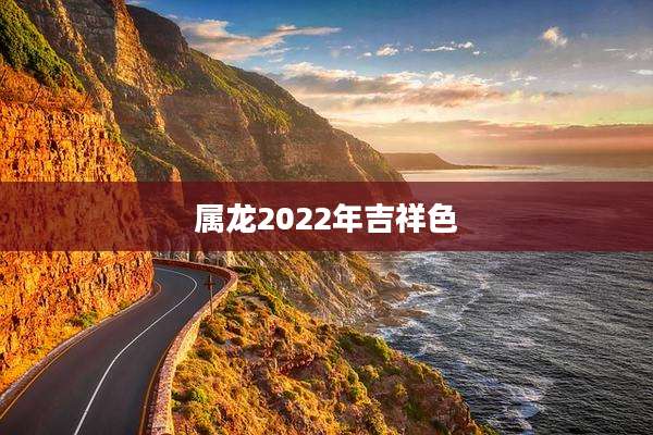 属龙2022年吉祥色