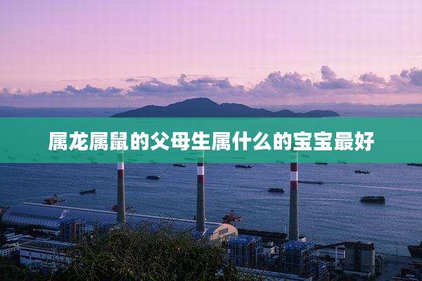 属龙属鼠的父母生属什么的宝宝最好