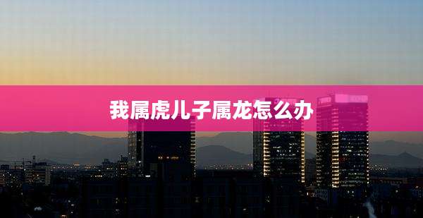 我属虎儿子属龙怎么办