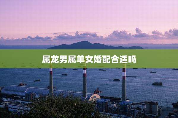 属龙男属羊女婚配合适吗