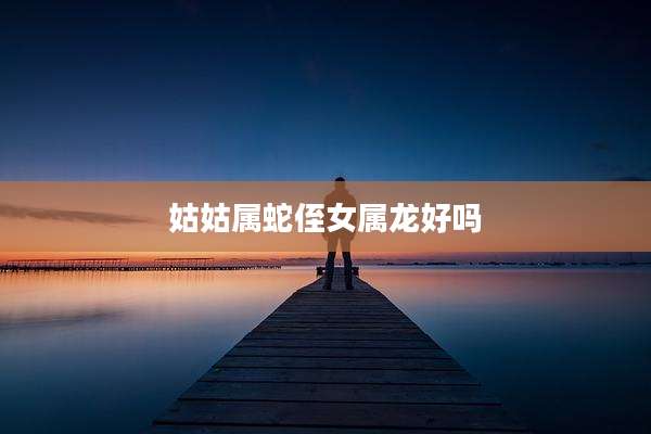 姑姑属蛇侄女属龙好吗