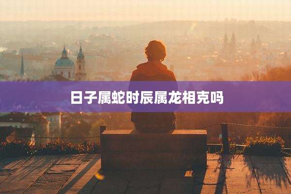 日子属蛇时辰属龙相克吗