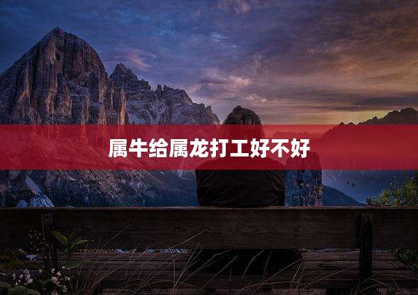 属牛给属龙打工好不好