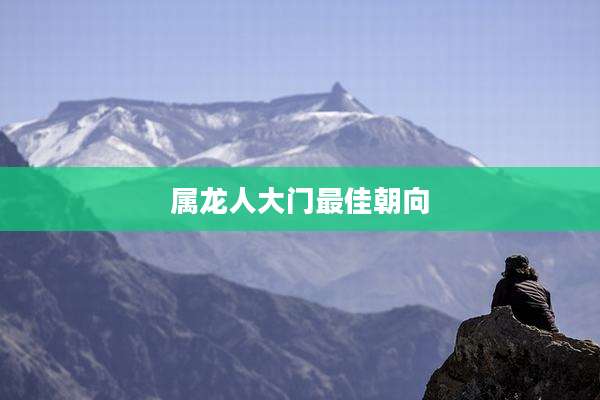属龙人大门最佳朝向