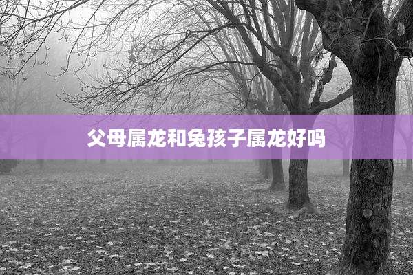 父母属龙和兔孩子属龙好吗