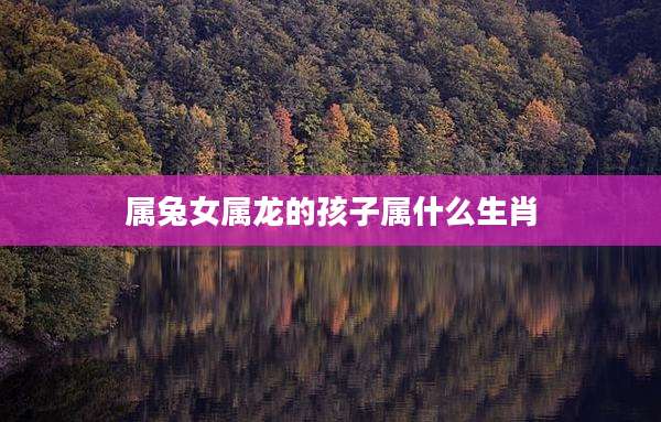 属兔女属龙的孩子属什么生肖