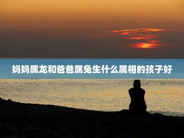 妈妈属龙和爸爸属兔生什么属相的孩子好