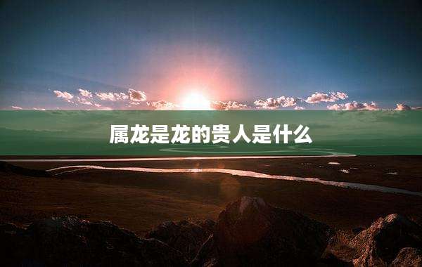 属龙是龙的贵人是什么