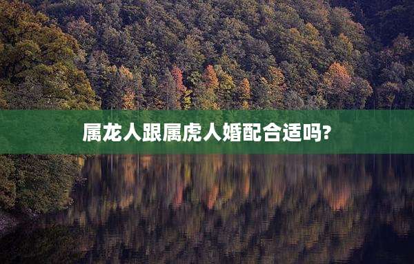 属龙人跟属虎人婚配合适吗?