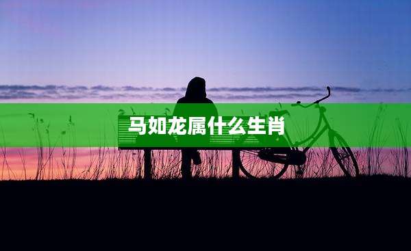 马如龙属什么生肖