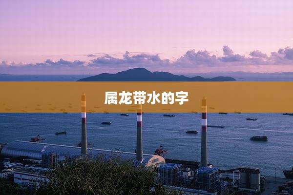 属龙带水的字