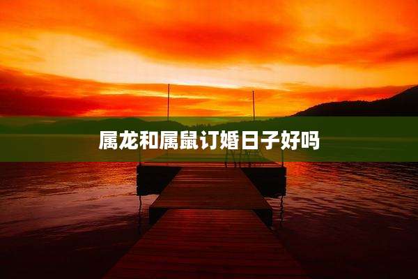 属龙和属鼠订婚日子好吗
