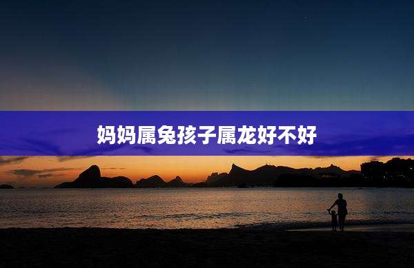 妈妈属兔孩子属龙好不好