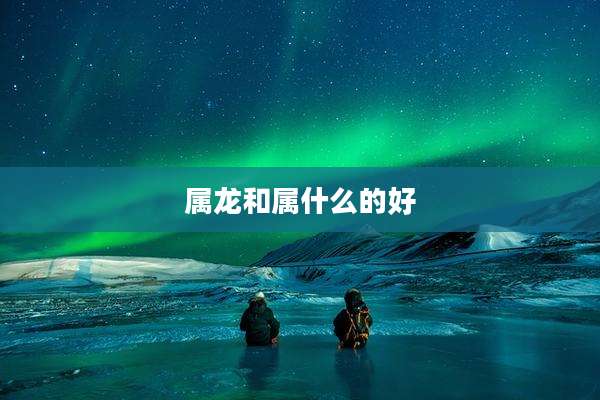 属龙和属什么的好