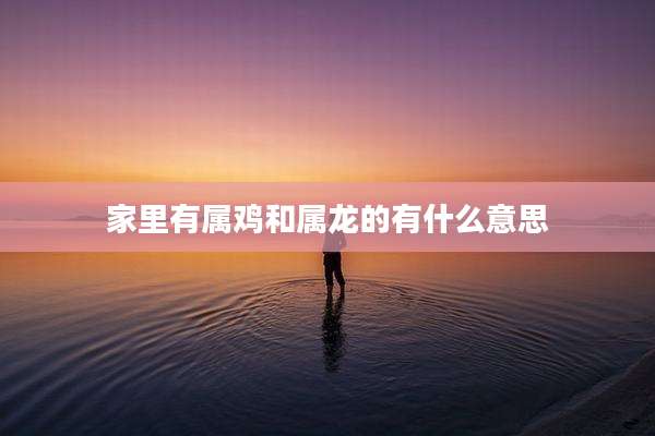 家里有属鸡和属龙的有什么意思