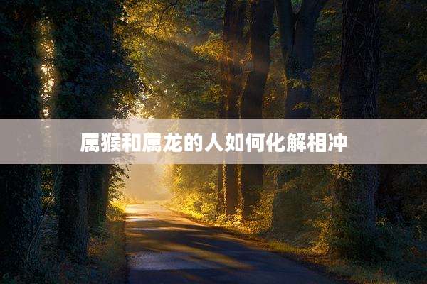 属猴和属龙的人如何化解相冲