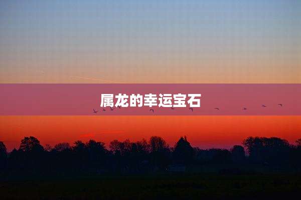 属龙的幸运宝石