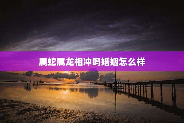 属蛇属龙相冲吗婚姻怎么样