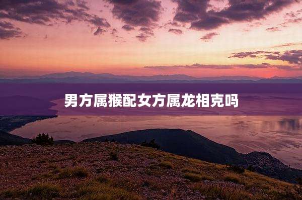 男方属猴配女方属龙相克吗