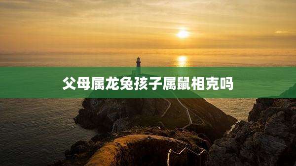 父母属龙兔孩子属鼠相克吗