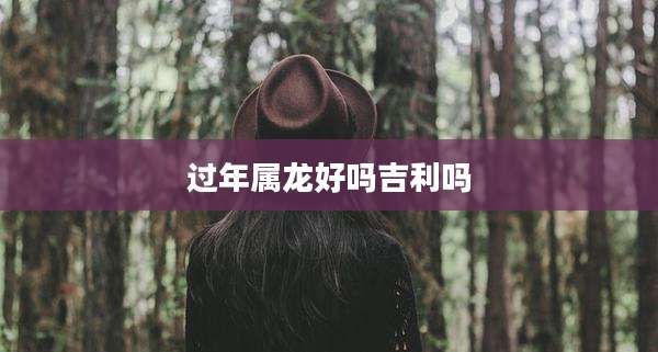 过年属龙好吗吉利吗