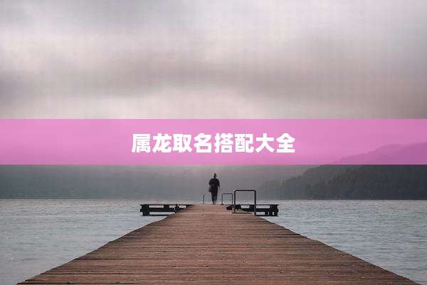 属龙取名搭配大全