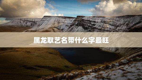 属龙取艺名带什么字最旺